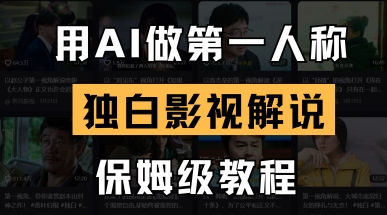 用AI做第一人称独白影视解说,手把手教学,保姆级教程-狐狸网创资源网