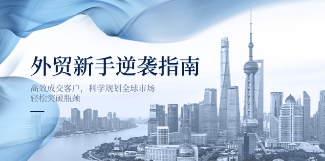 (14201期)外贸新手逆袭指南:高效成交客户,科学规划全球市场,轻松突破瓶颈-狐狸网创资源网