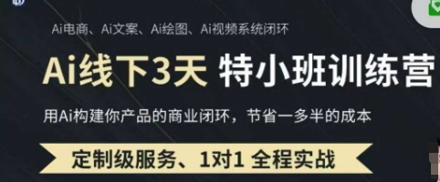 AI实操培训第20-21期线下,0基础保姆级教程,3月最新整理,企业获客、降本增效、打造超级个体-狐狸网创资源网