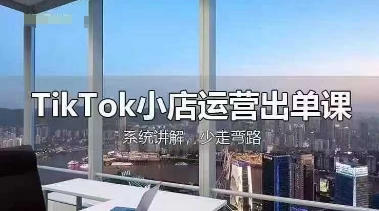TikTok小店运营出单课,从开店选品、运营出单、发货回款,进行全流程讲解-狐狸网创资源网